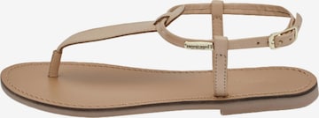 Sandales Les Tropéziennes en beige : devant