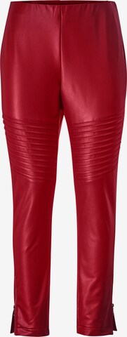 Coupe slim Pantalon Angel of Style en rouge : devant
