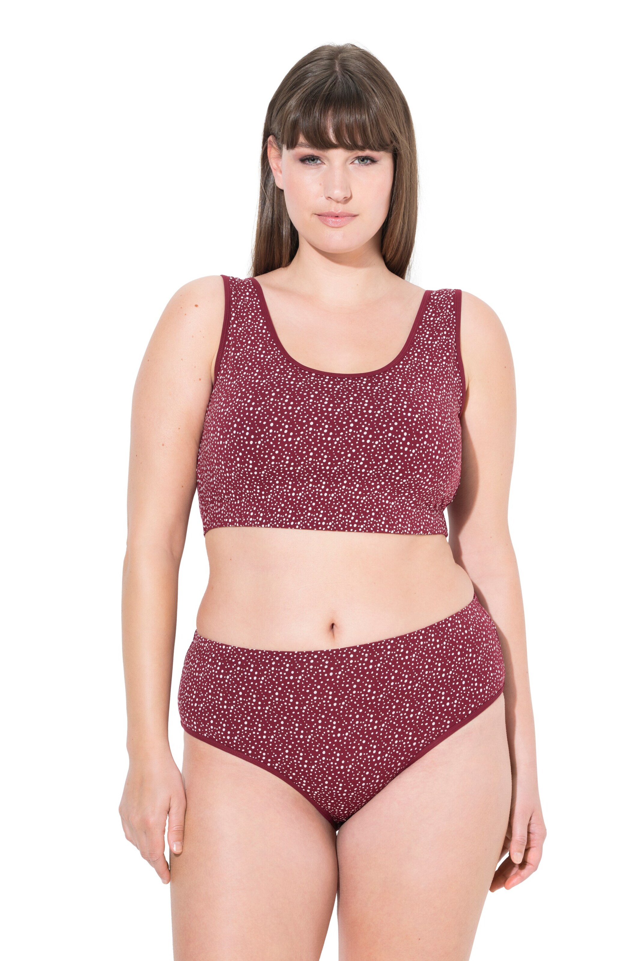 Ulla Popken Bralette Bra in Red