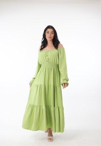 Elara Kjole i grøn