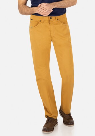 CLUB OF COMFORT Slimfit Broek 'HENRY-X5107' in Geel: voorkant