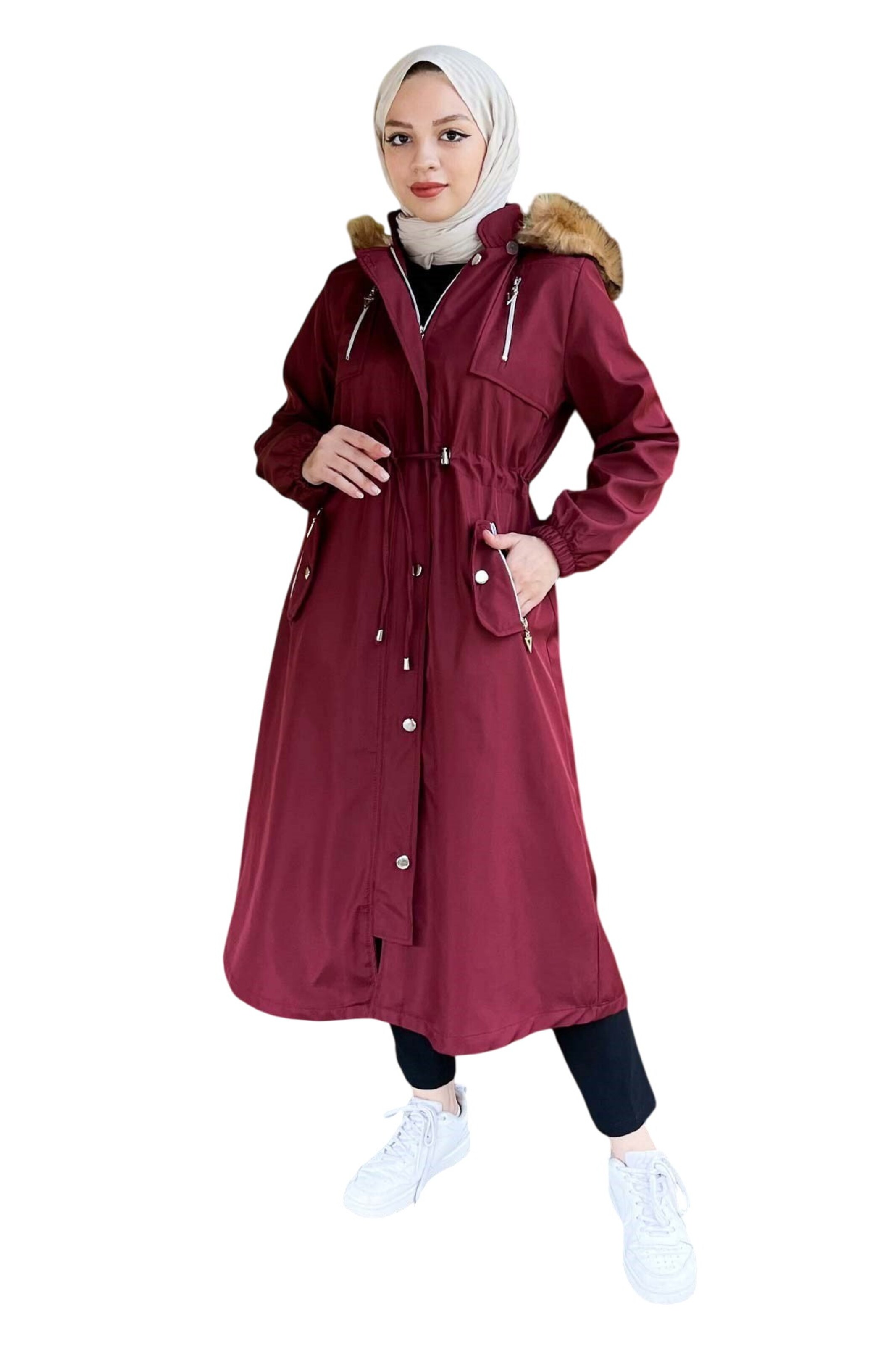 MODAMIHRAM Parka in Rot: Vorderseite