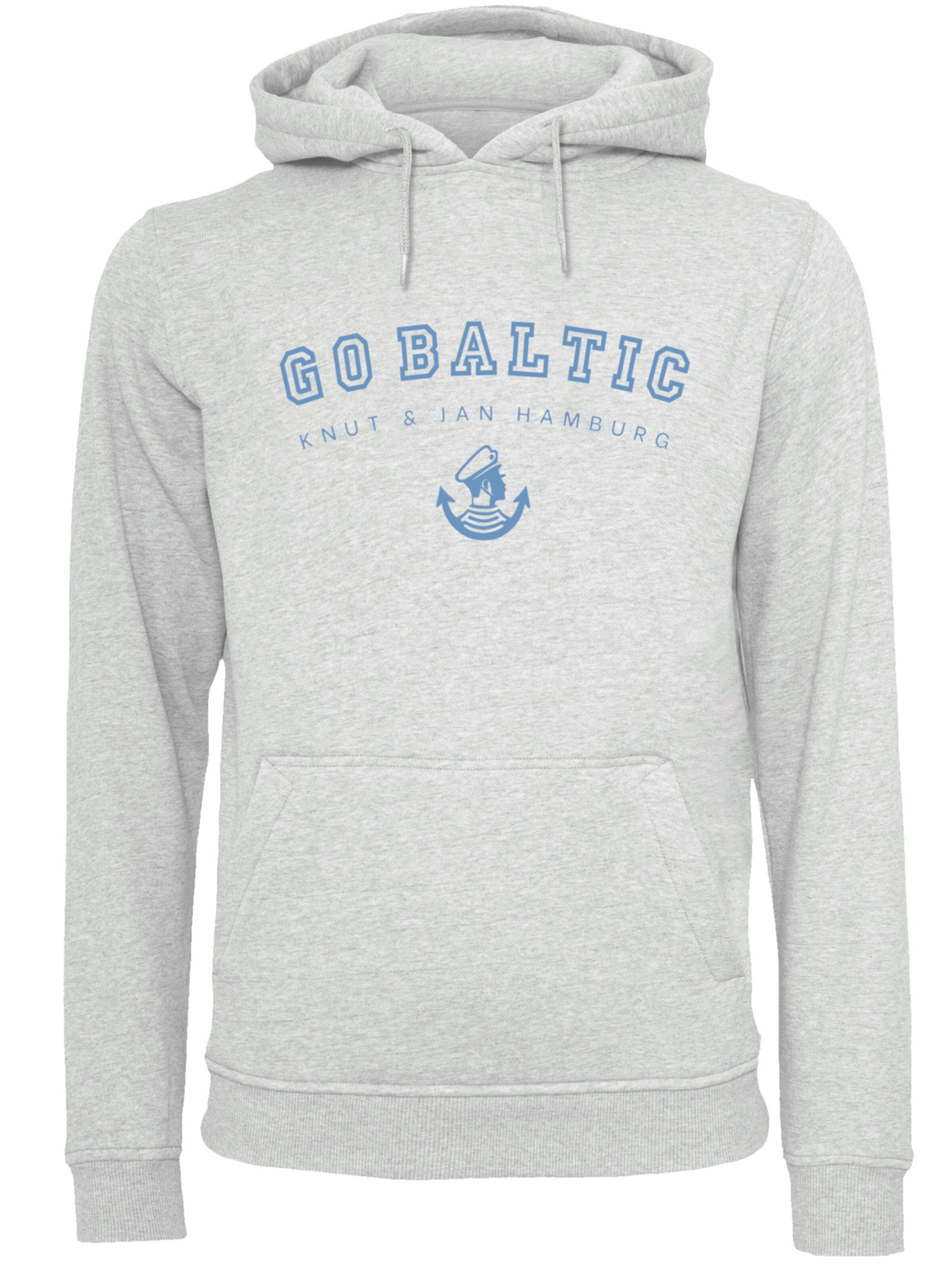 F4NT4STIC Sweatshirt 'Go Baltic' in Grijs: voorkant