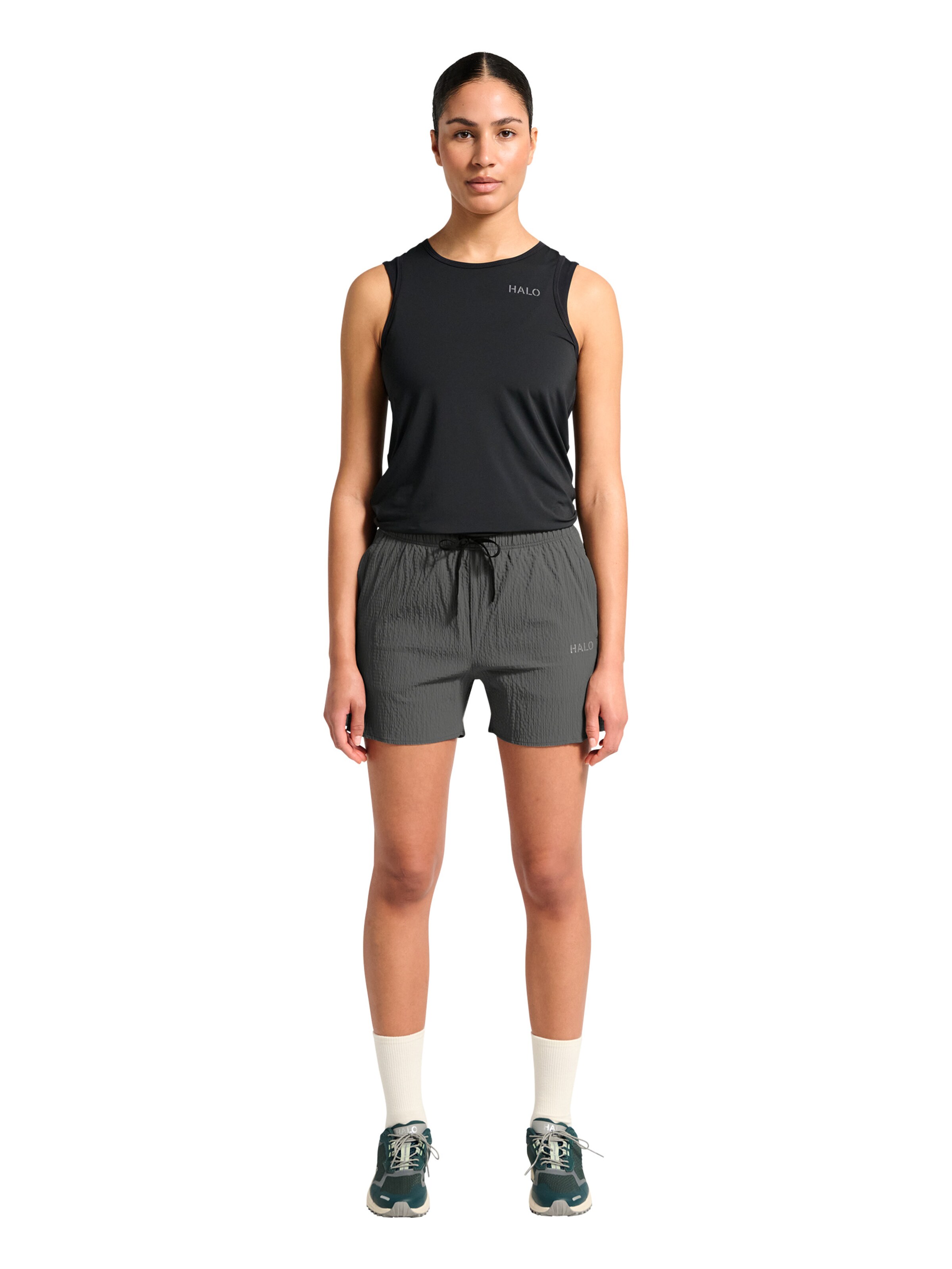 HALO Regular Outdoorbroek in Grijs: voorkant