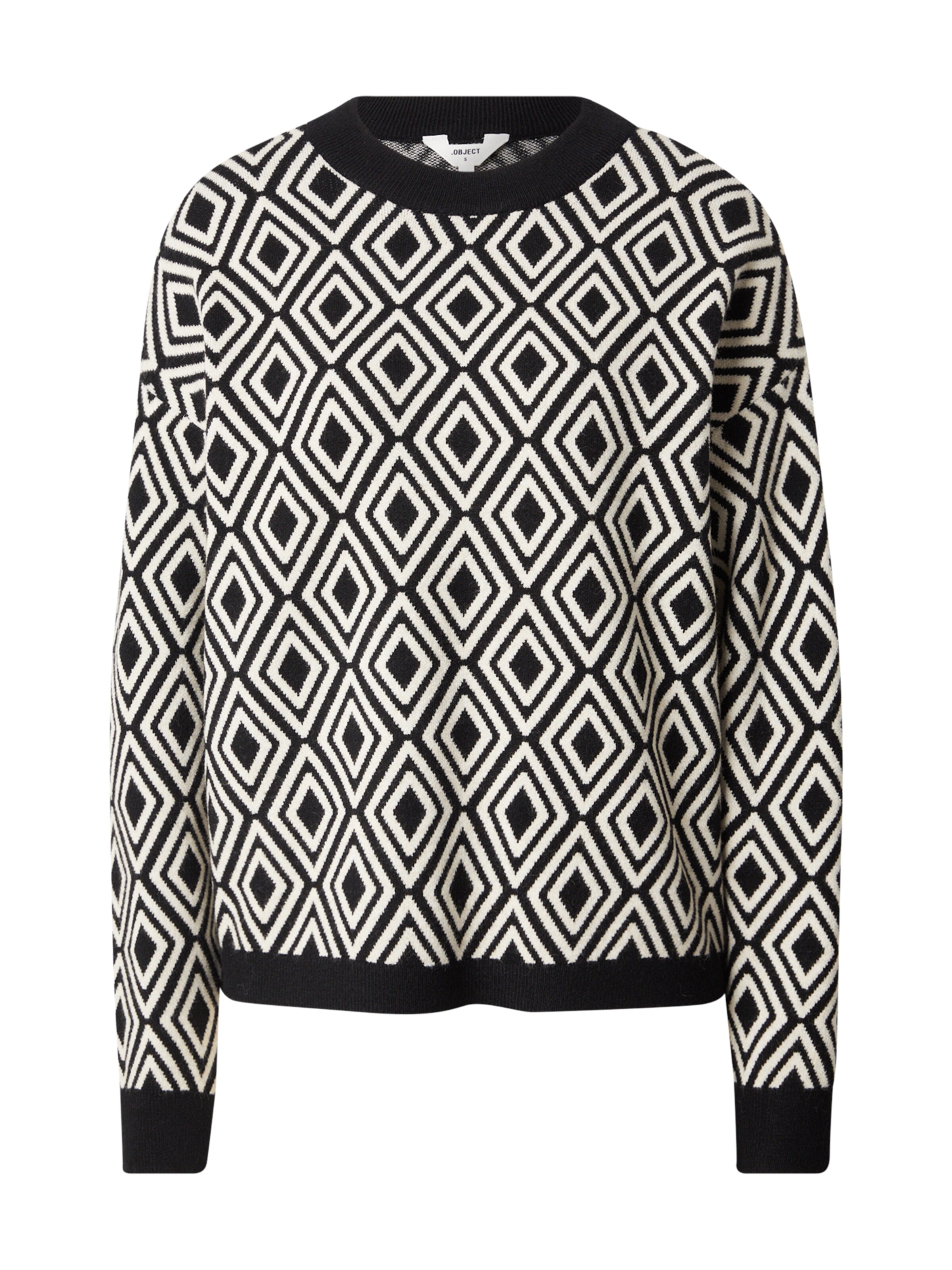 juoda OBJECT Megztinis 'Ray': priekis