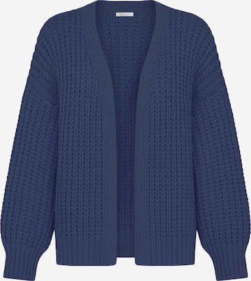 SASSYCLASSY Oversizestrickjacke in Blau: Vorderseite