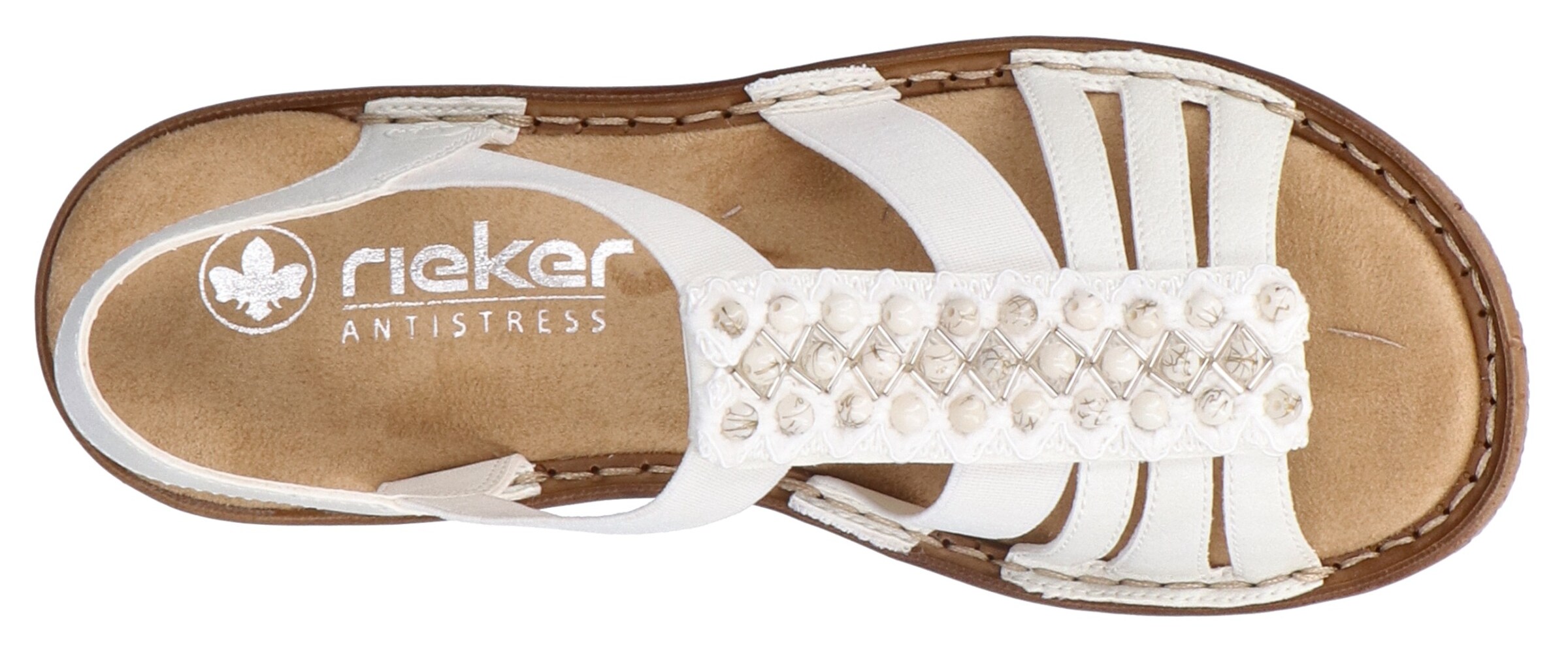 Sandales à lanières Rieker en blanc