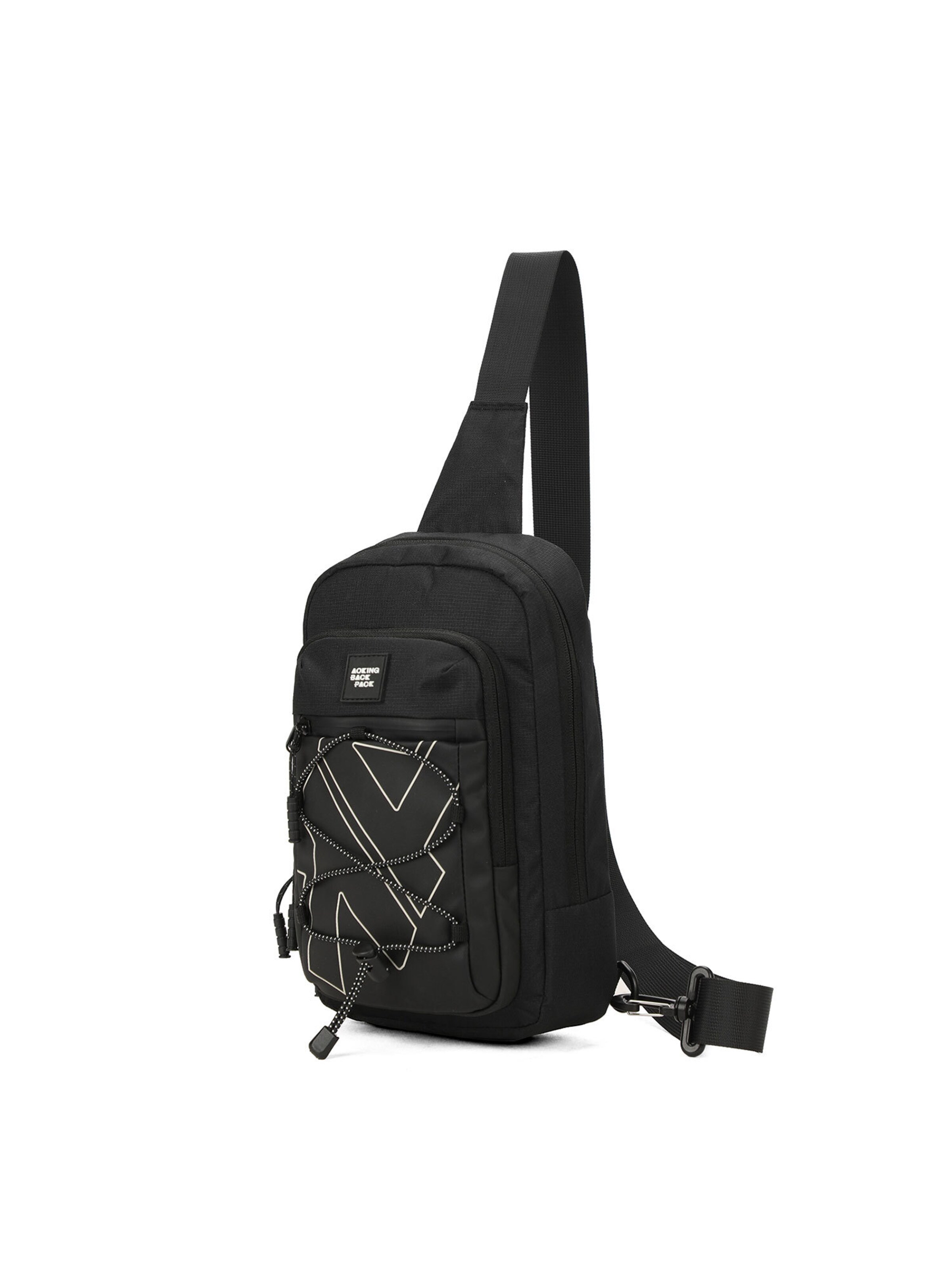 Zaino di Aoking in nero: frontale