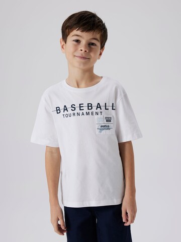 NAME IT - Camiseta 'NKMDENNIM' en blanco: frente