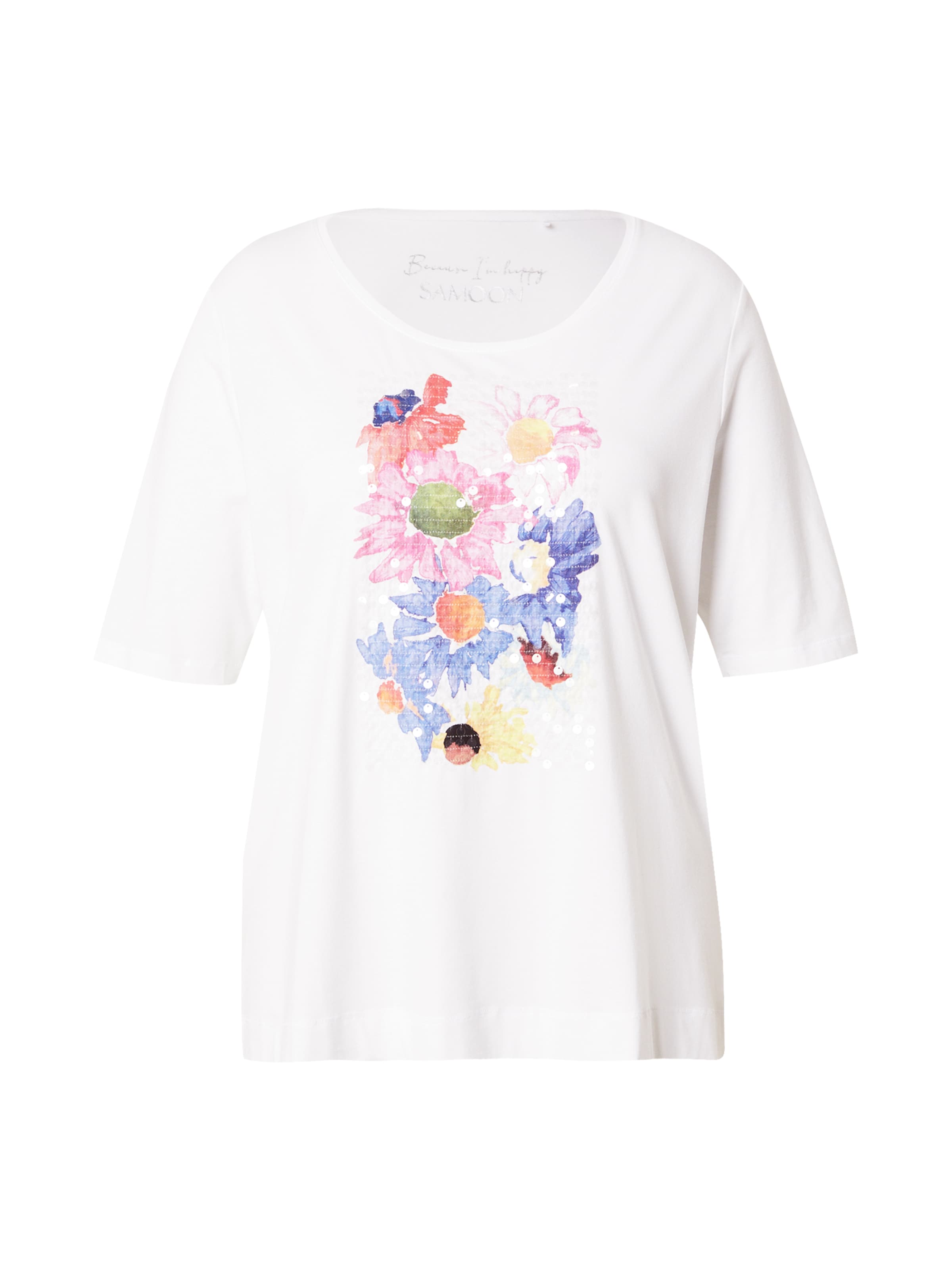 SAMOON T-Shirt in Weiß: Vorderseite