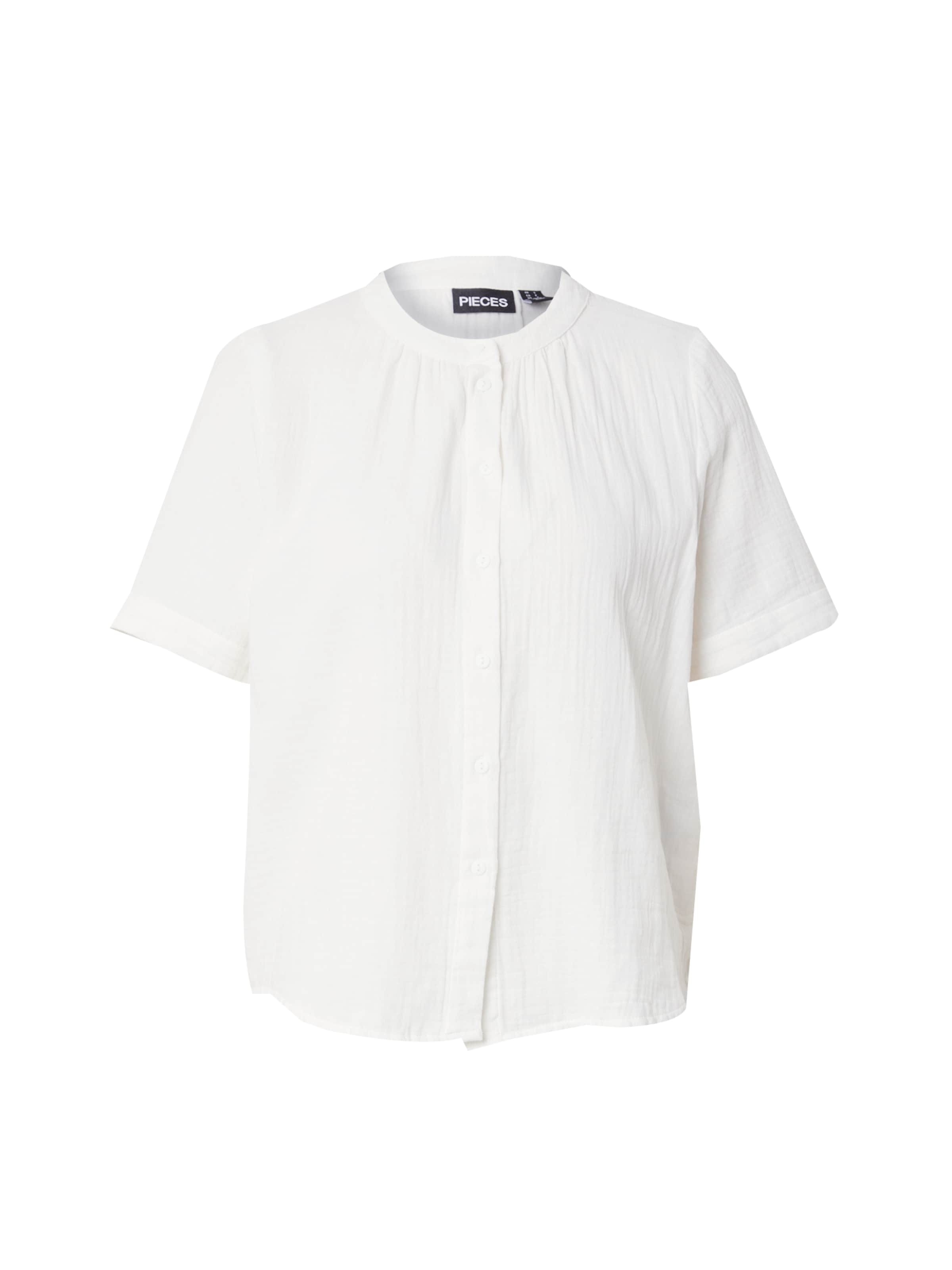 PIECES Bluzka 'PCSASTINA' w kolorze biały: przód
