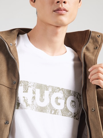 HUGO T-Shirt 'Nerpient' in Weiß