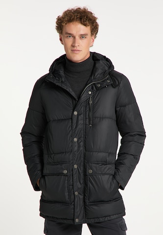 Parka d’hiver MO en noir : devant