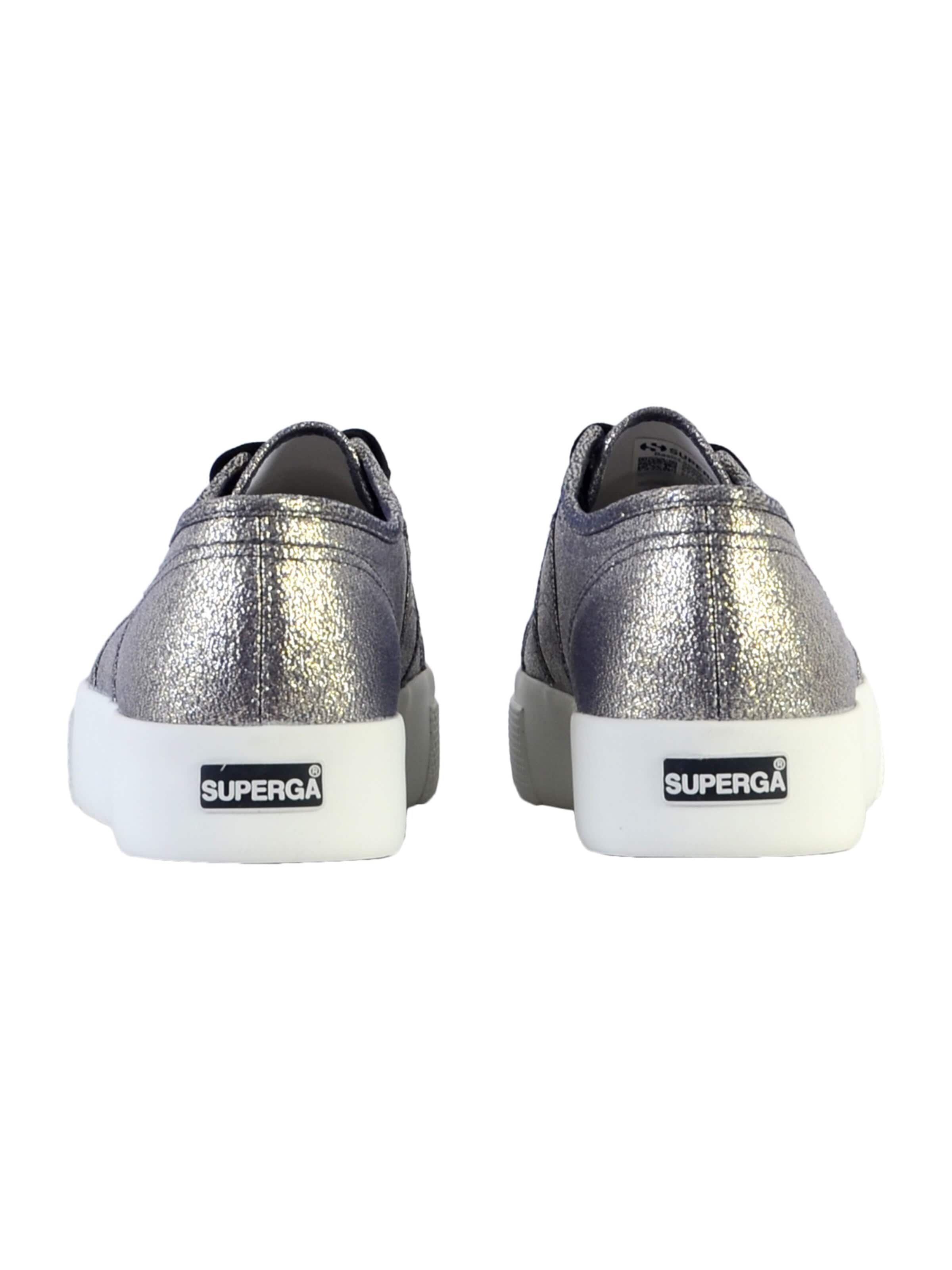 SUPERGA Buty sportowe sznurowane w kolorze szary
