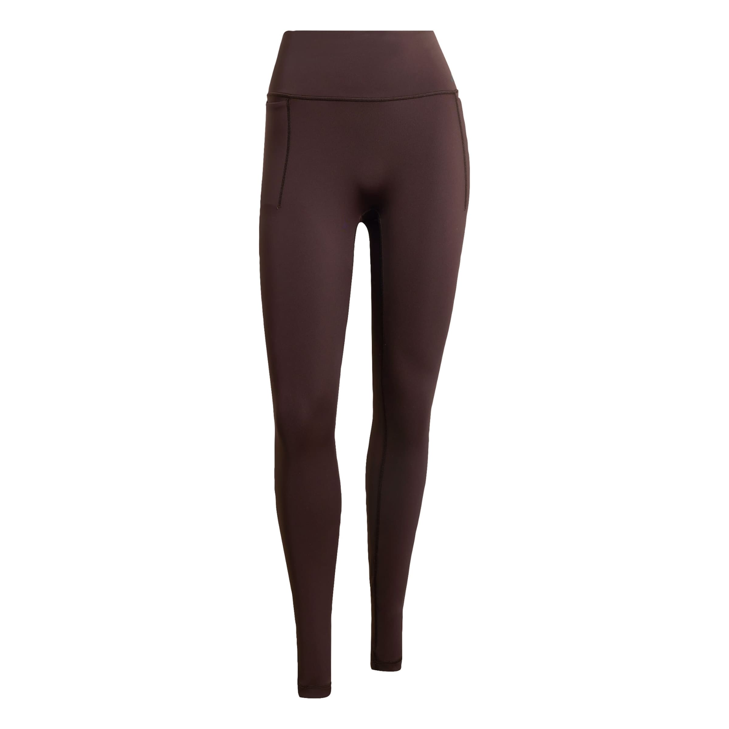 ADIDAS PERFORMANCE Skinny Sports trousers 'Optime' in Brown: front