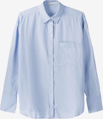 Bershka Blouse in Blauw: voorkant