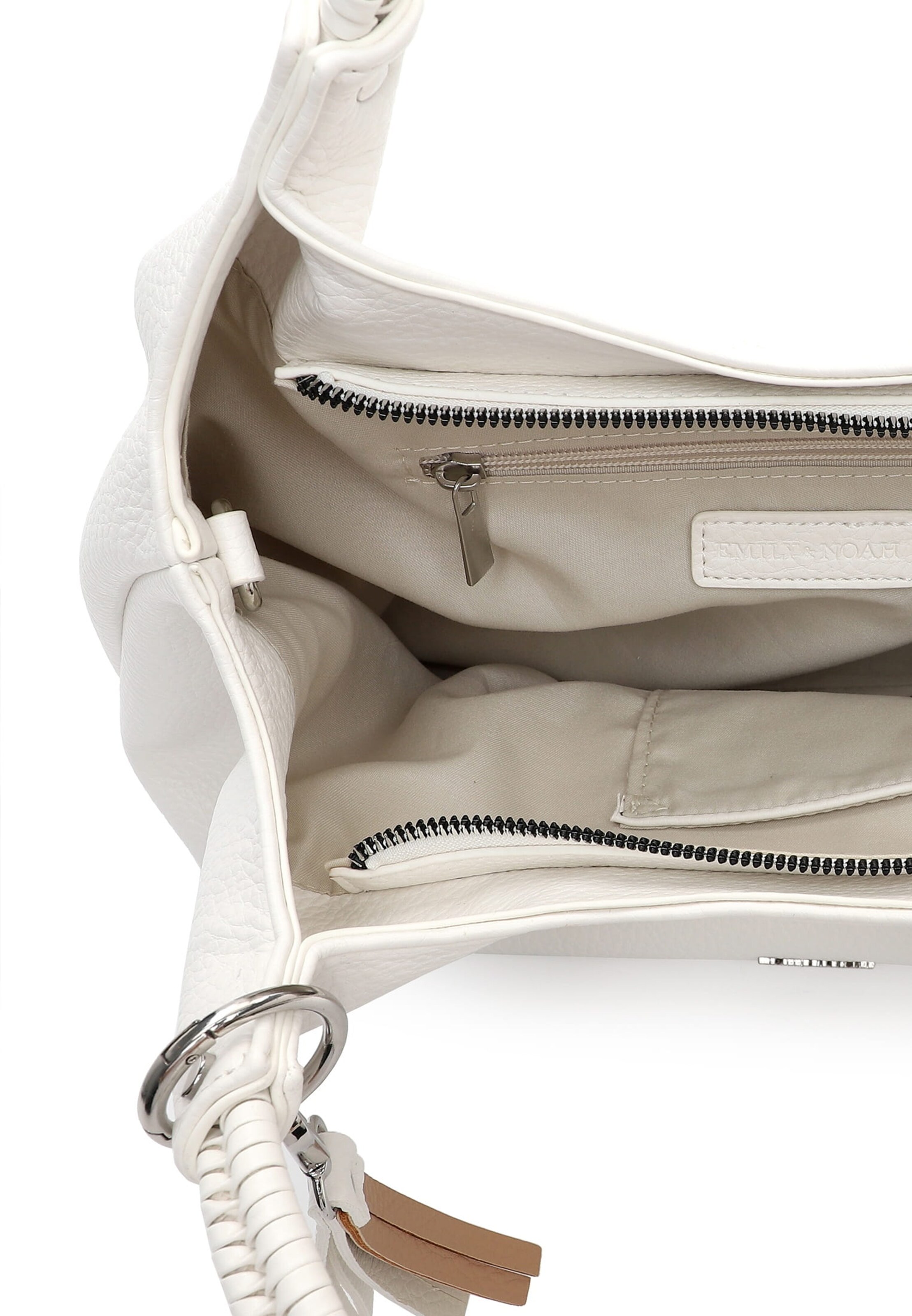 Borsa a mano 'Jeanine' di Emily & Noah in bianco