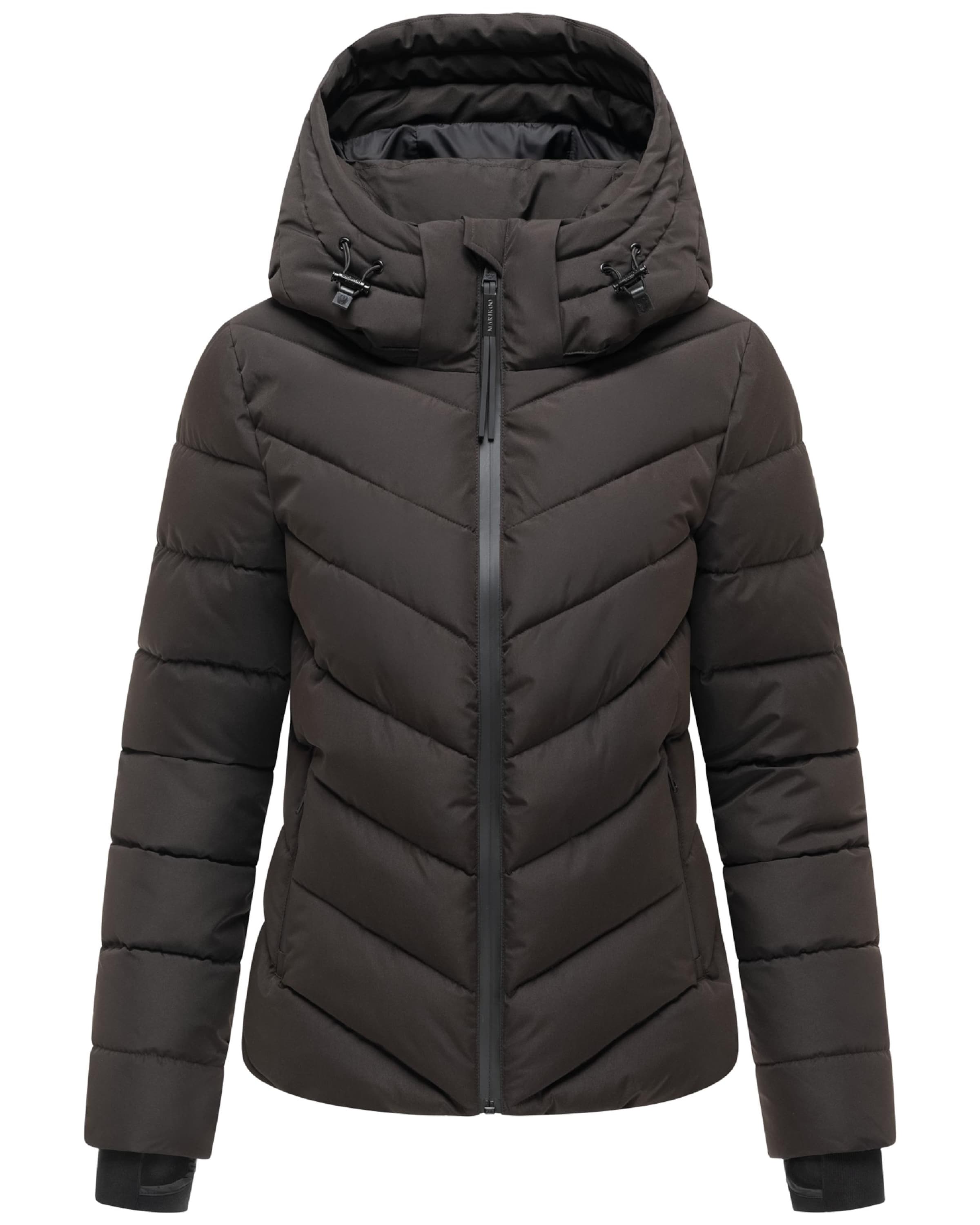 MARIKOO Winterjas 'Samuiaa XVI' in Bruin: voorkant