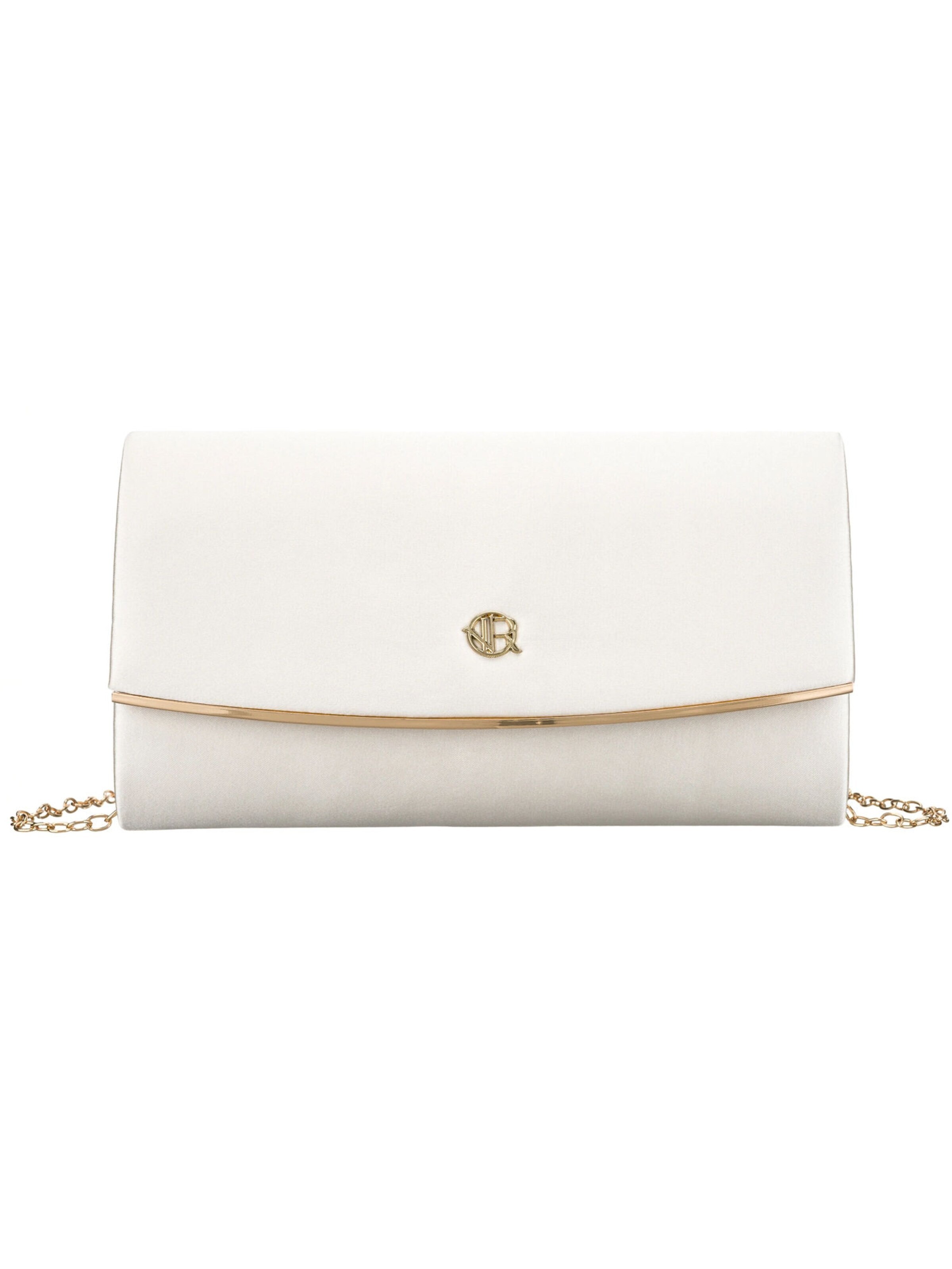 Tomshop24-7 Clutch 'Rovicky Mia Satin'‌‌‌ in Weiß: Vorderseite