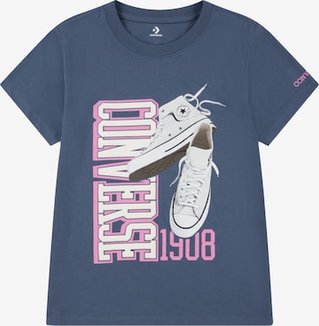 CONVERSE - Camiseta 'CHUCK TAYLOR' en azul: frente