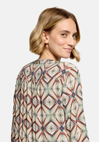Cartoon Casual-Bluse mit Muster in Beige