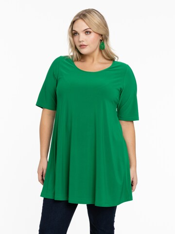 Yoek Shirt 'Tess' in Groen: voorkant