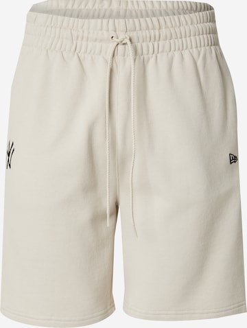 NEW ERAregular Hlače 'MLB LE NEYYAN' - bež boja: prednji dio