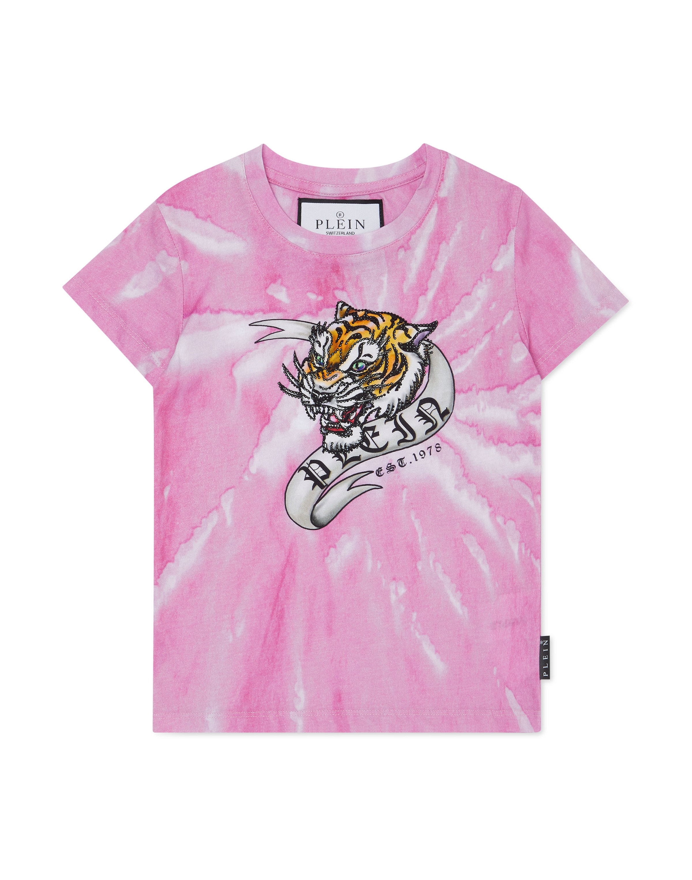 Philipp Plein - Camisola 'Tattoo' em rosa: frente