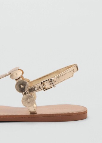 MANGO KIDS Sandale 'Nati' in Gold
