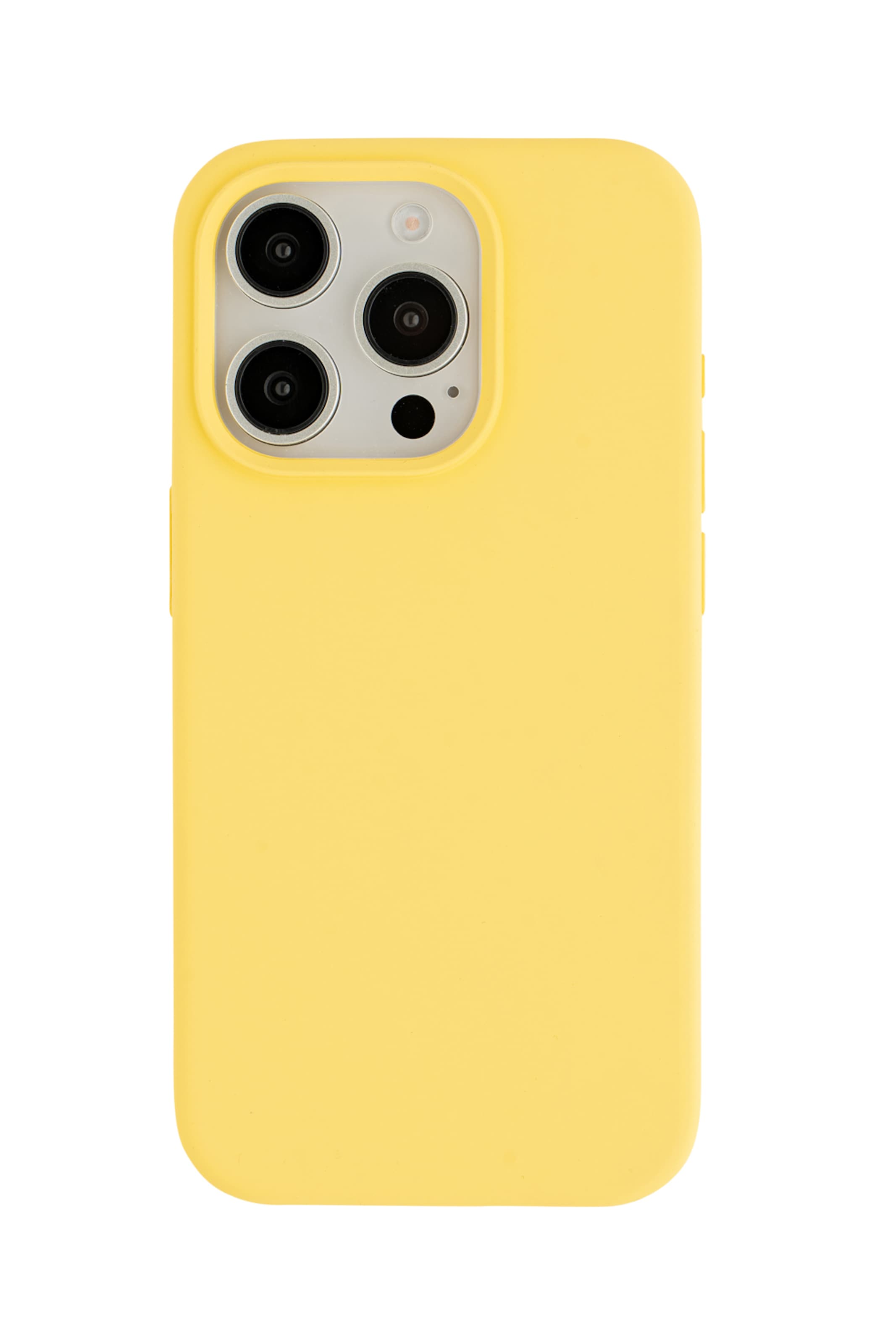 Cheeky Chain Munich Smartphonehoesje 'iPhone 15 Pro' in Geel: voorkant