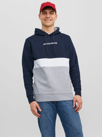 Sweat-shirt JACK & JONES en bleu : devant