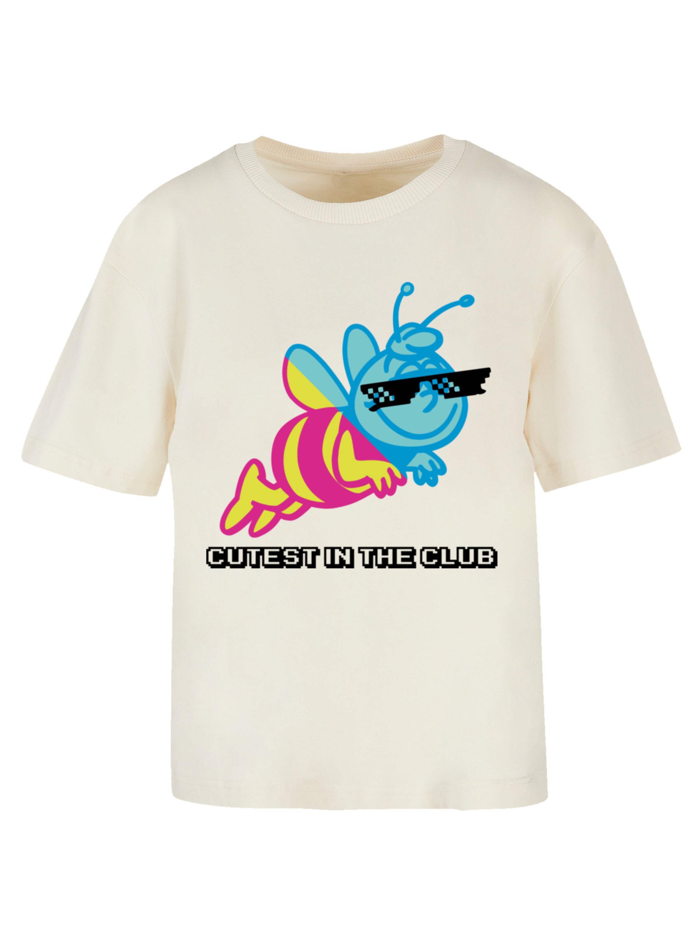 F4NT4STIC Shirt 'Die Biene Maja' in Beige: voorkant