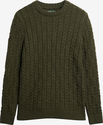 Pull-over Superdry en vert : devant