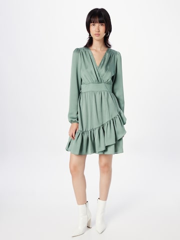 Robe de cocktail SWING en vert : devant