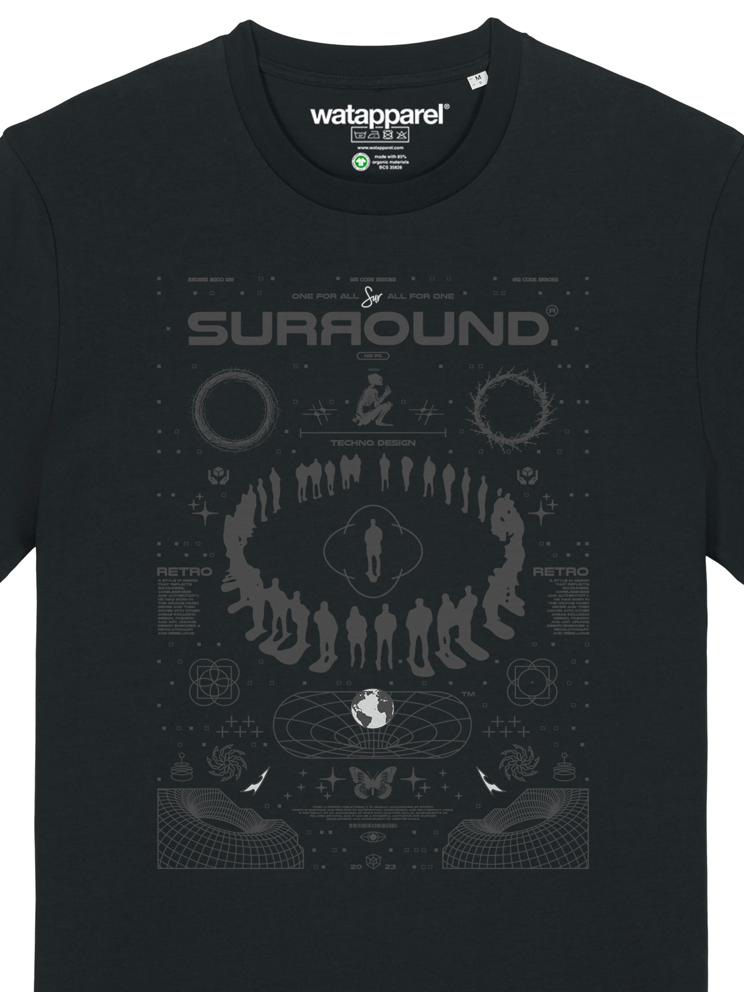 T-Shirt 'Surround' Watapparel en noir