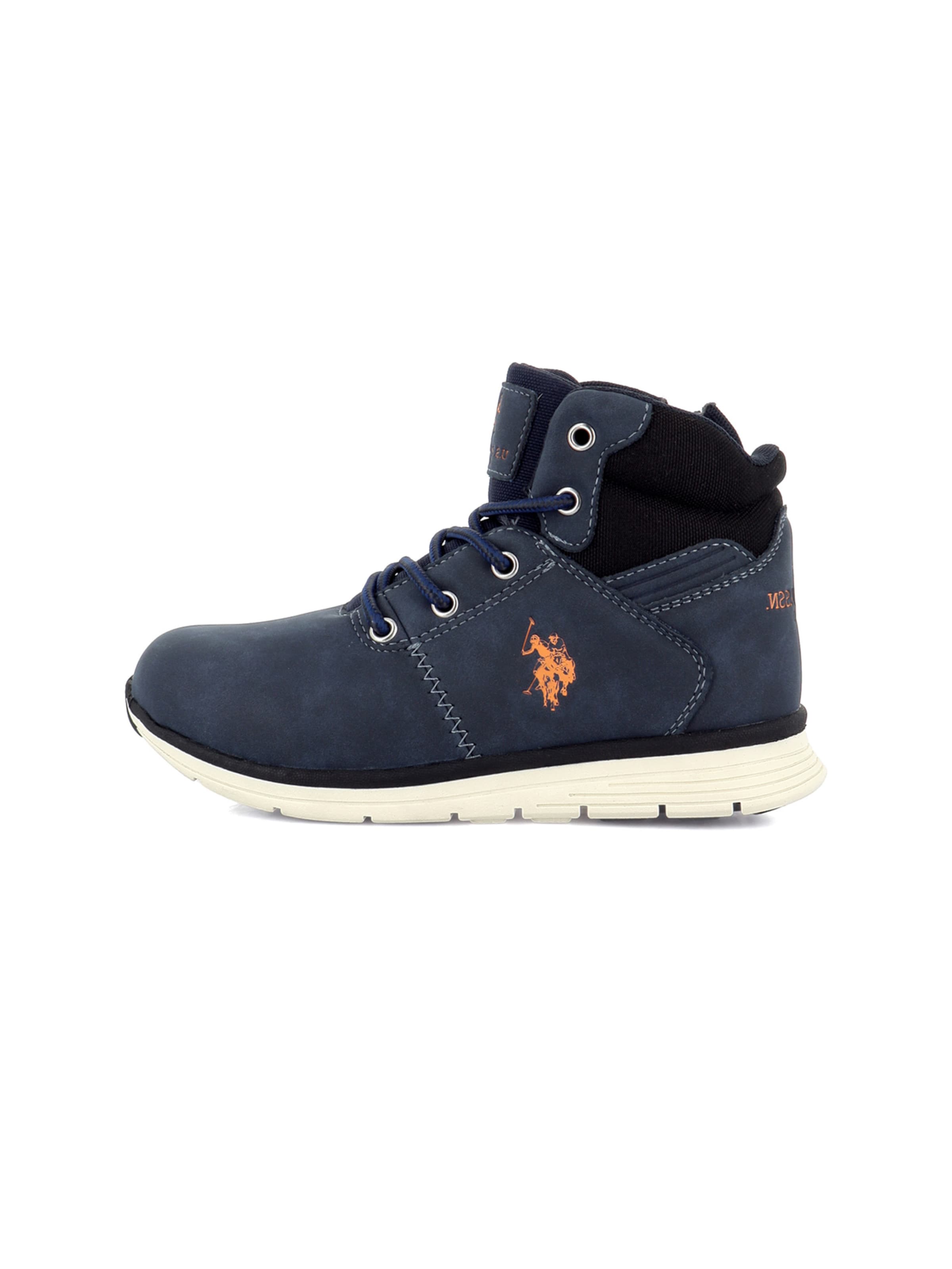 US POLO ASSN. Laarzen 'Carter' in Blauw: zijkant