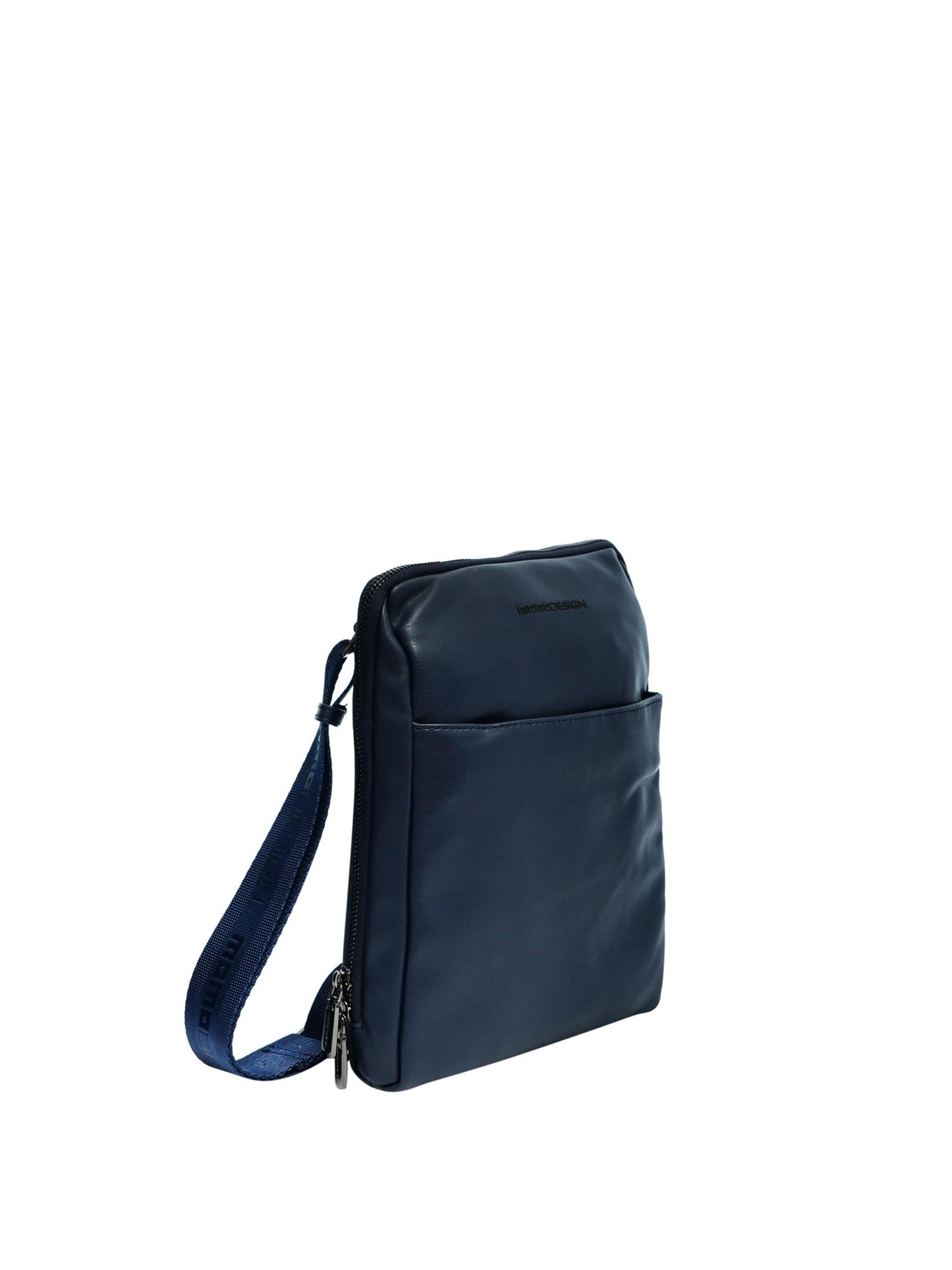 Borsa a tracolla 'Borsa a Tracolla Uomo Momo Design Poliestere Chiusura Zip 24x28cm' di Momo Design in blu