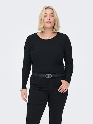 ONLY Carmakoma قميص بلون أسود: الأمام