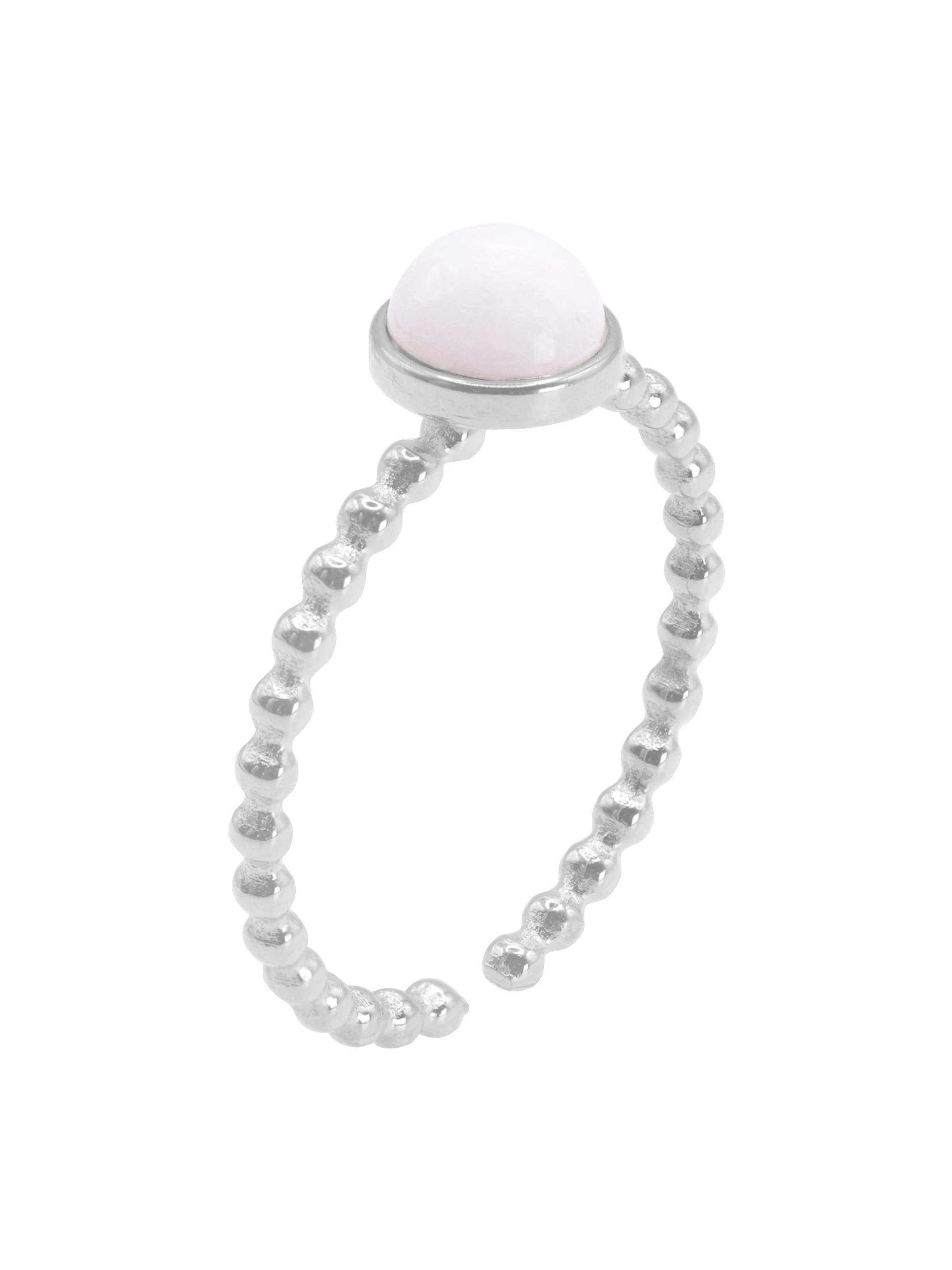 Heideman Bague 'Scaev' en argent / blanc, Vue avec produit