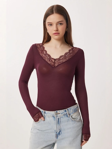 T-shirt Happiness İstanbul en violet