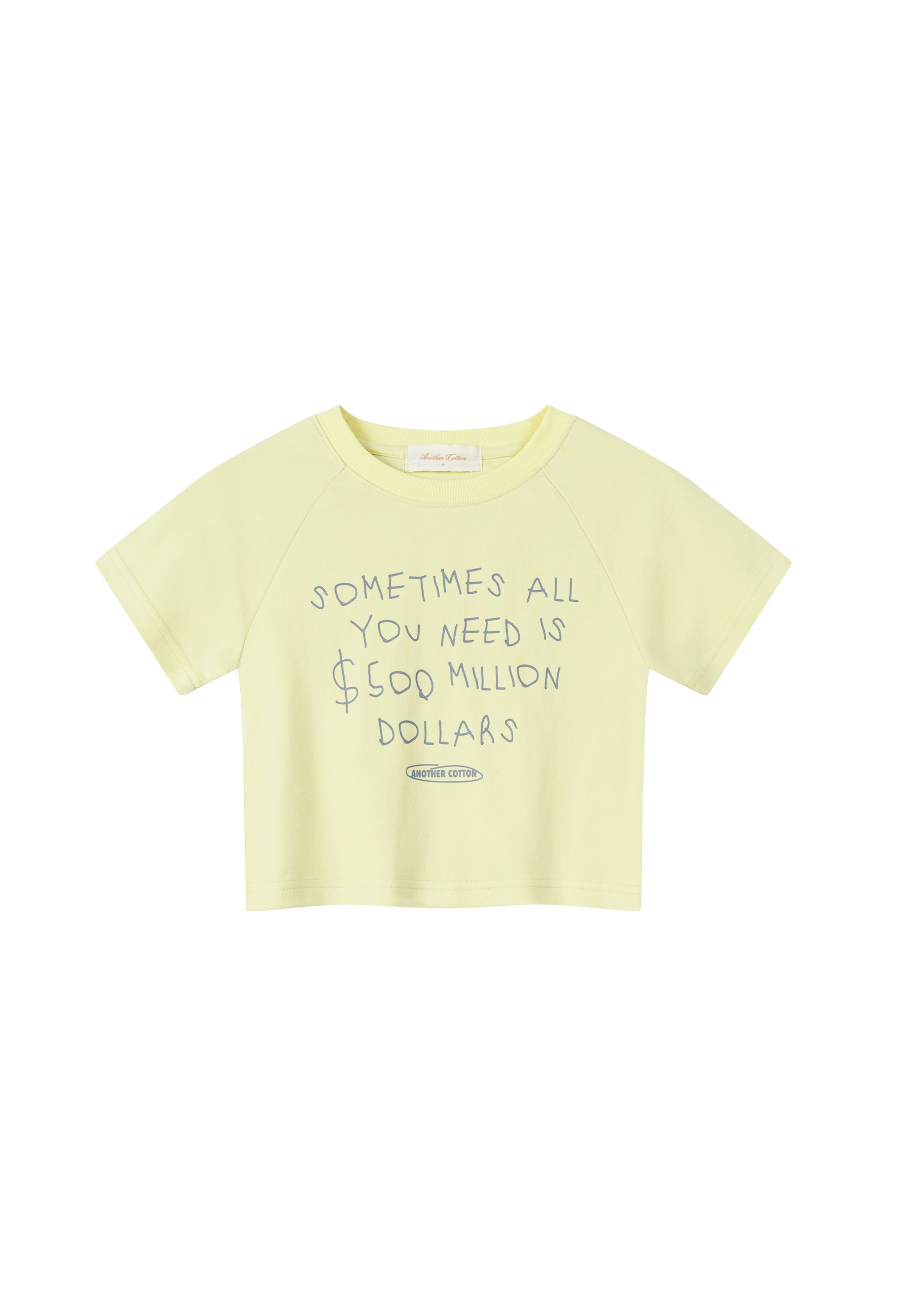 Maglietta '500' di Another Cotton Lab in giallo: frontale