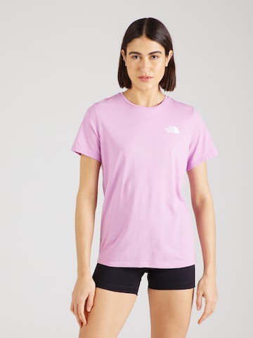 THE NORTH FACE Funkční tričko 'FOUNDATION MOUNTAIN' – fialová: přední strana