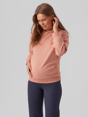 MAMALICIOUSSweater majica 'MILLA LIA' - roza boja: prednji dio
