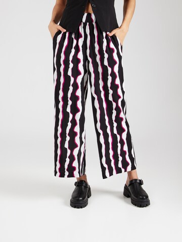 s.Oliver Wide leg Broek in Zwart: voorkant