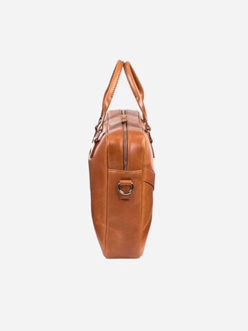 NEGOTIA Leather Laptop Bag 'Apex' in Brown