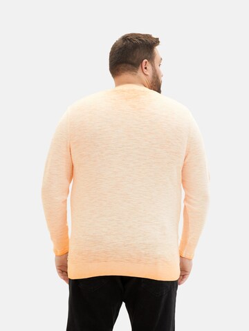 TOM TAILOR Men + Pullover i orange