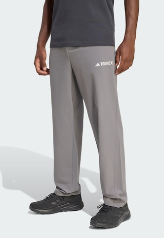 ADIDAS TERREX Regular Outdoorbroek 'Multi Liteflex' in Grijs: voorkant