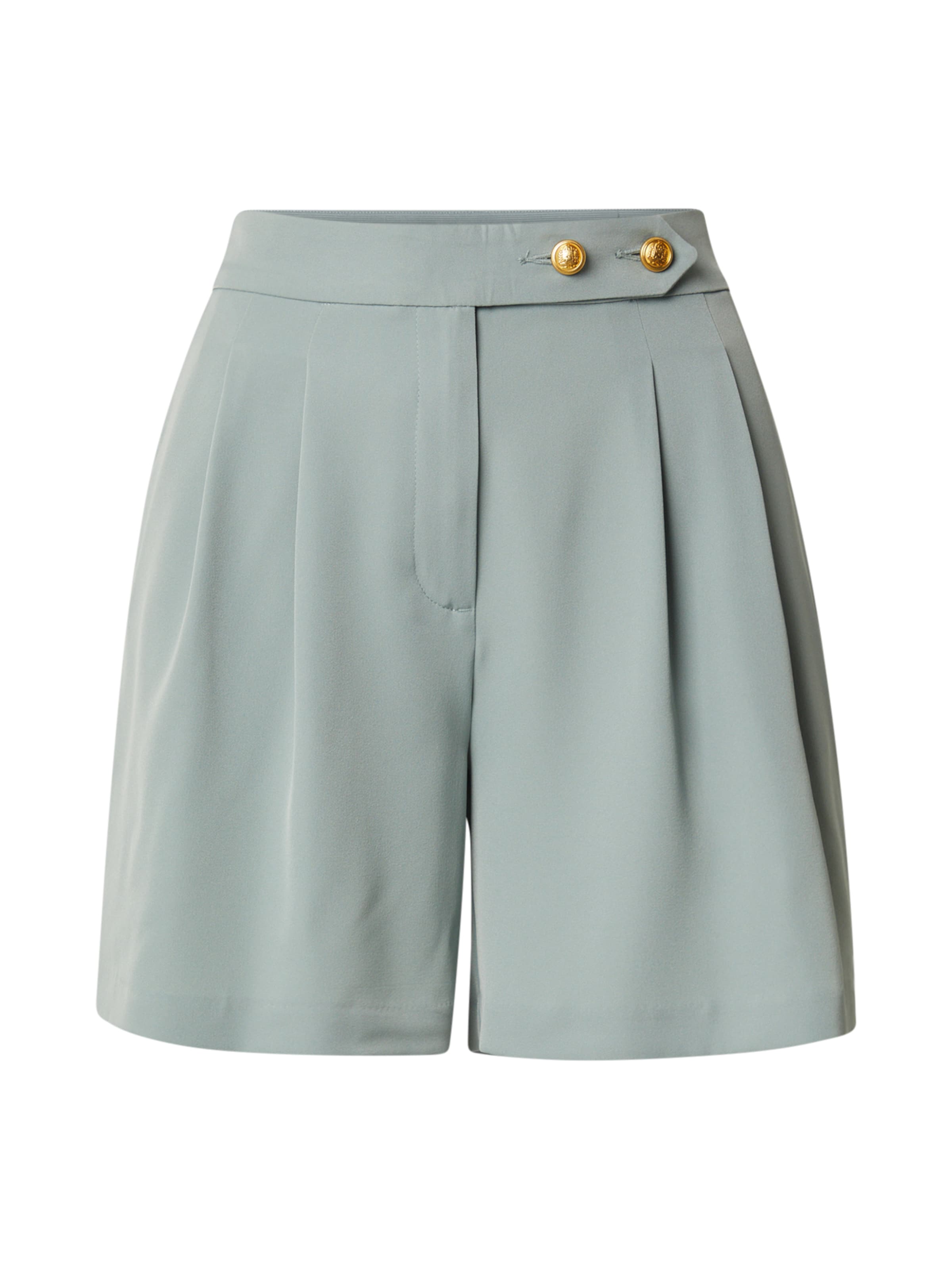 ONLY Bukser med lægfolder i grøn: forside