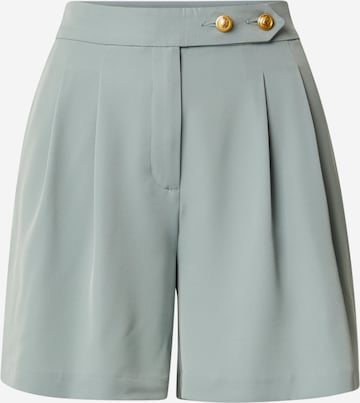 ONLY - Pantalón plisado en verde: frente