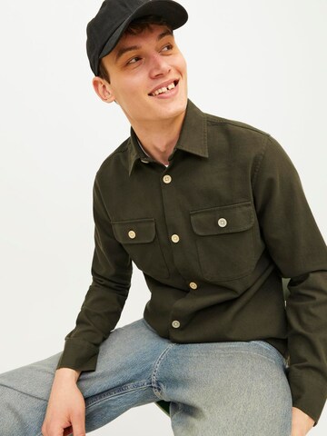 JACK & JONES Regular fit Overhemd 'JJEDARREN' in Groen